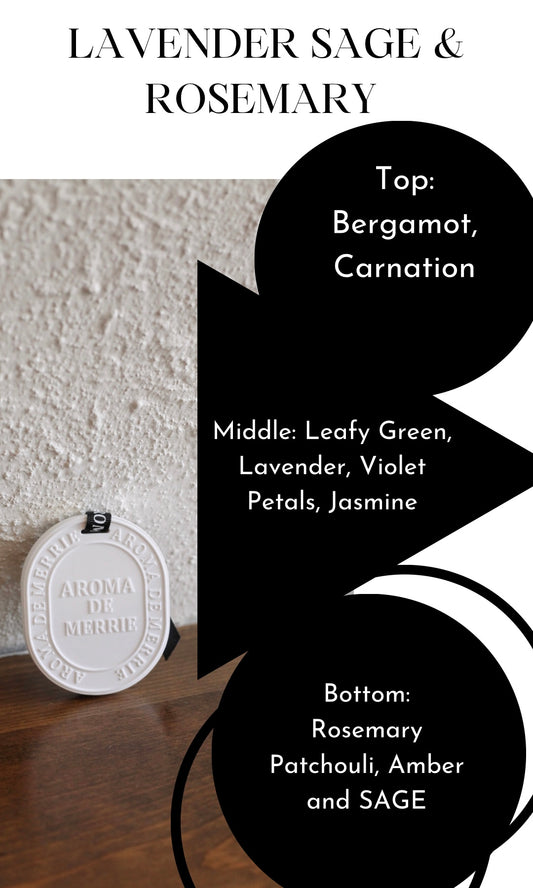 Lavender Sage & Rosemary Ceramic Stone Diffuser