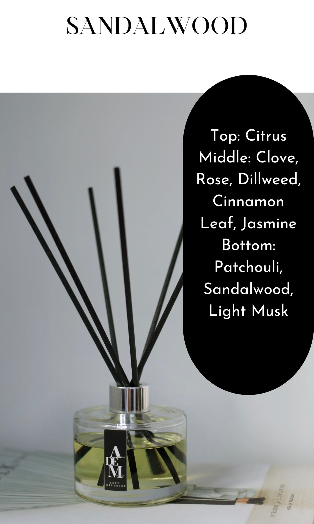 SANDALWOOD REED DIFFUSER