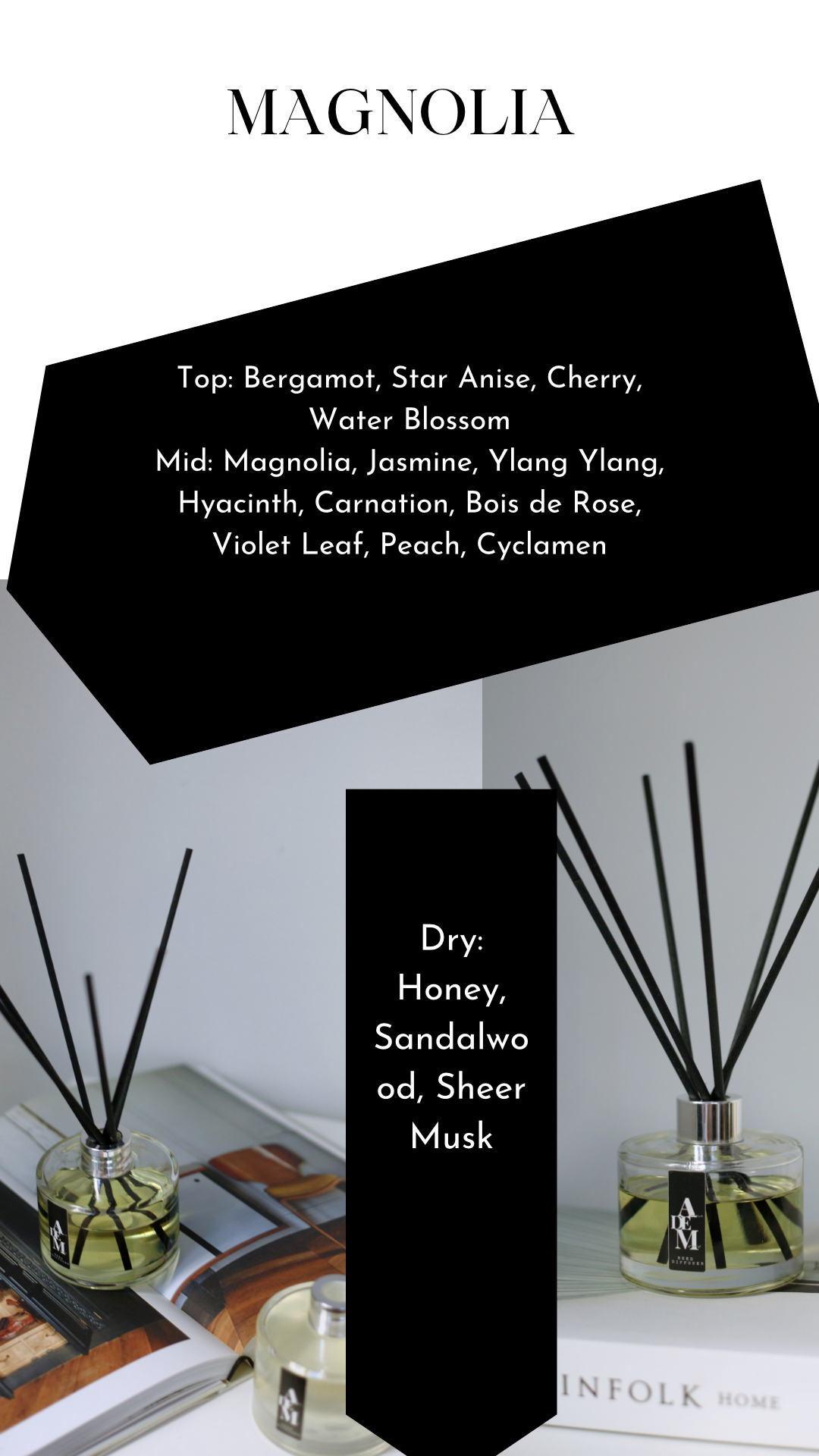 MAGNOLIA REED DIFFUSER